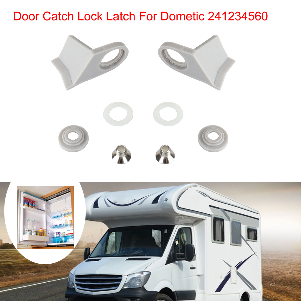 Door Lock - 1セットRV冷蔵庫ドアキャッチロックラッチキット（ドメティック冷蔵庫部品241234560用）、RVエレクトロラックスドアキャッチロックラッチ用