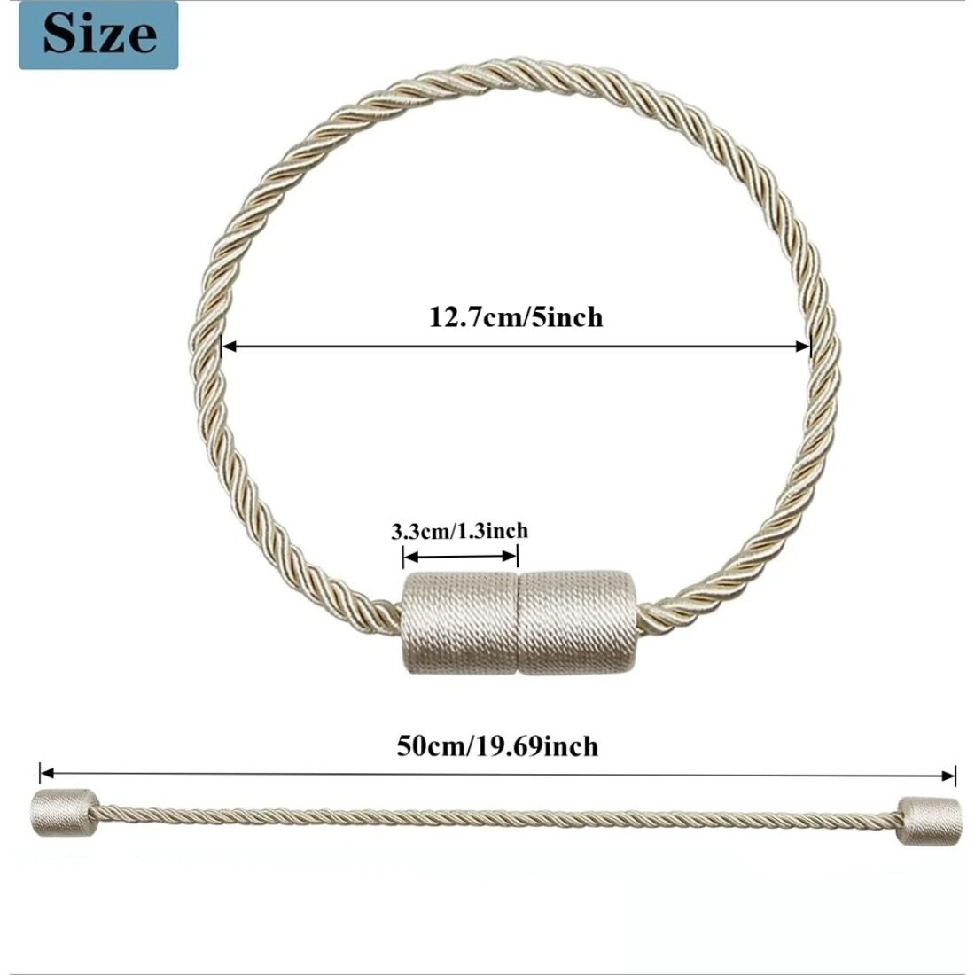 2個入り 強力マグネット式カーテンタイバック 屋外用 エレガ - Curtain Rods のレビューと価格