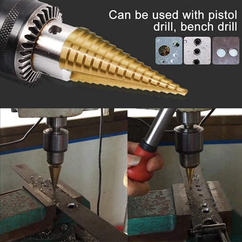 4-20mm HSS ストレート溝ステップドリルビット木材金 - Drill Bits のレビューと価格