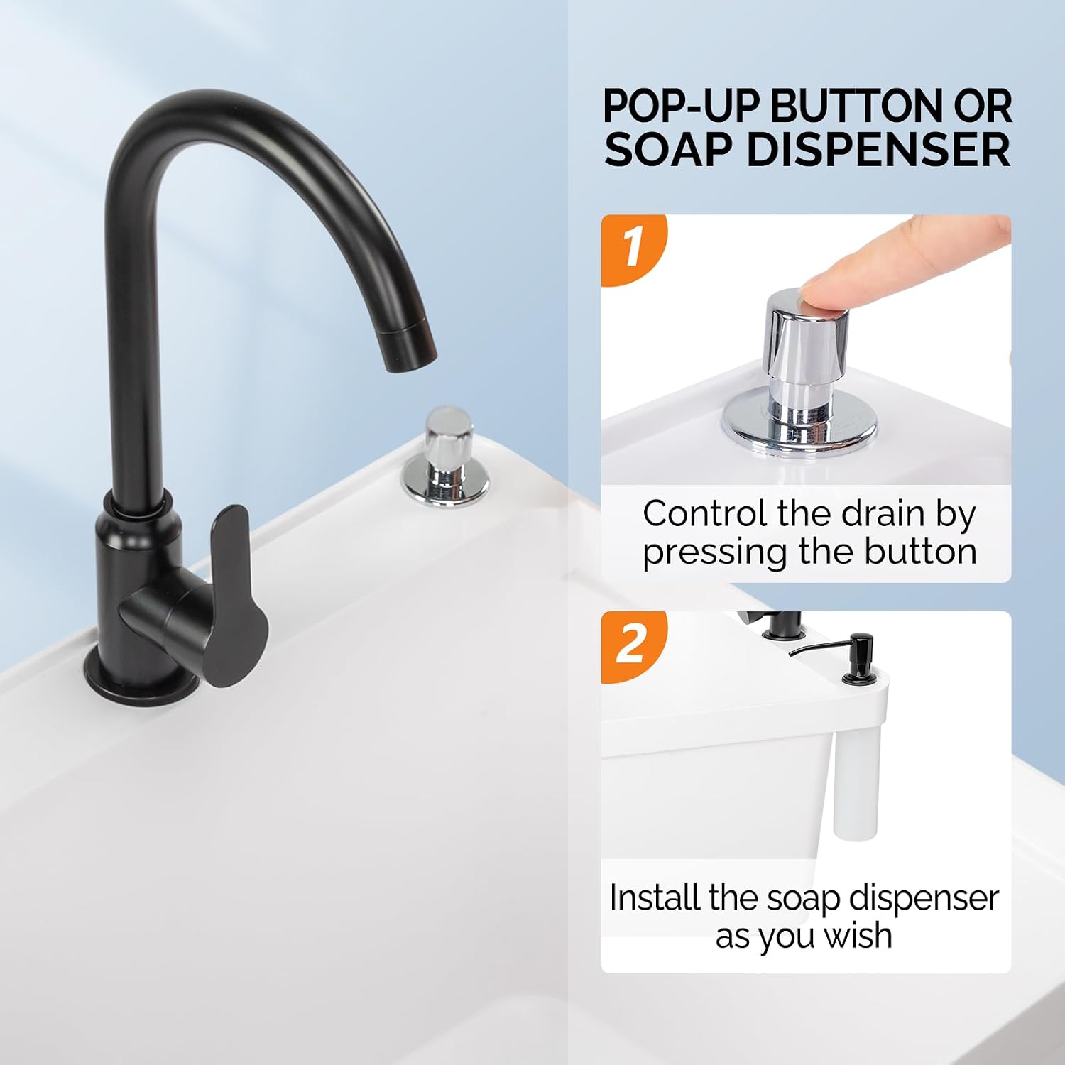 13ガロンのユーティリティシンク、洗濯室用自立型ユーティリテ - Faucet のレビューと価格